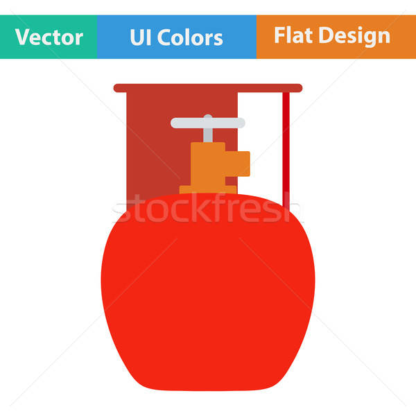 Icon of camping gas container Stock photo © angelp