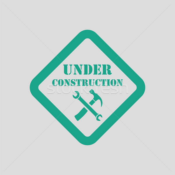 Icon of Under construction Stock photo © angelp