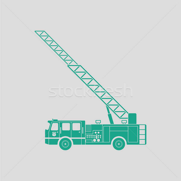 Fire service truck icon Stock photo © angelp