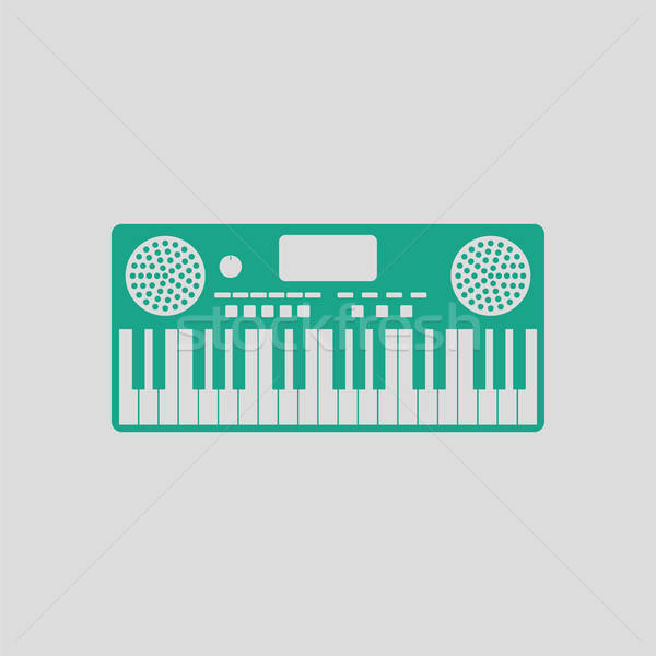 Music synthesizer icon Stock photo © angelp