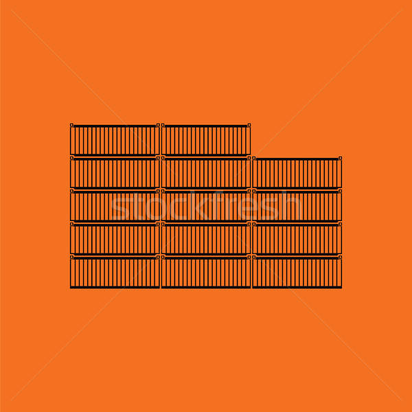 Container stack icon Stock photo © angelp