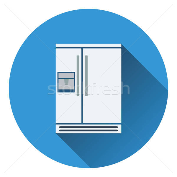 広い 冷蔵庫 アイコン 食品 デザイン ドア ストックフォト © angelp