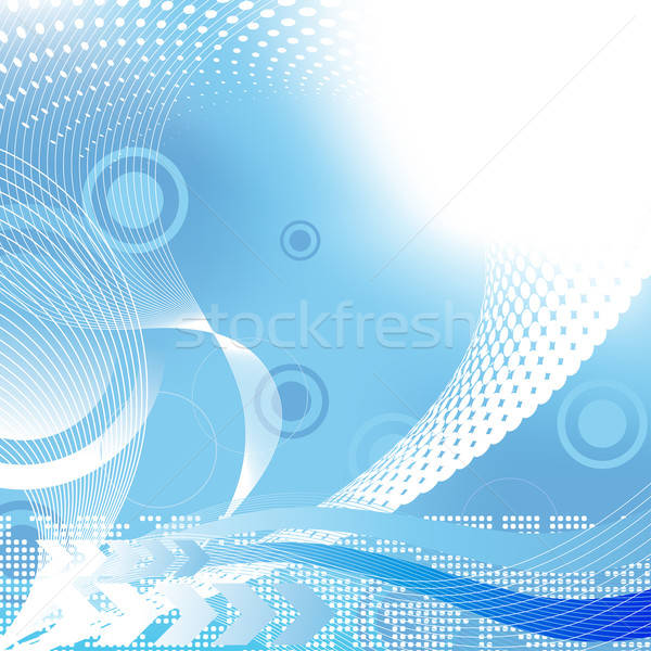 Techno patroon abstract vector sjabloon ontwerp Stockfoto © angelp