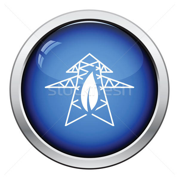 Electric tower leaf icon Stock photo © angelp