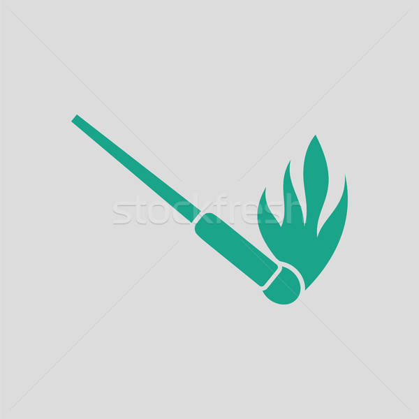 Burning matchstik icon Stock photo © angelp