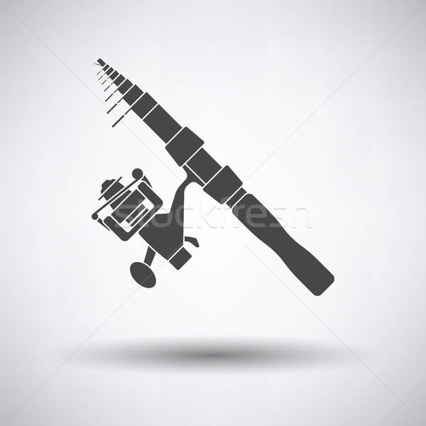 Icon of curved fishing tackle Stock photo © angelp