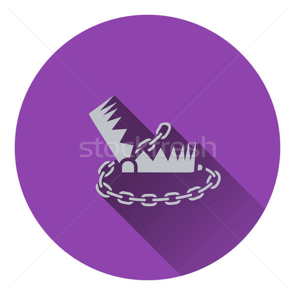 Icon of bear hunting trap Stock photo © angelp