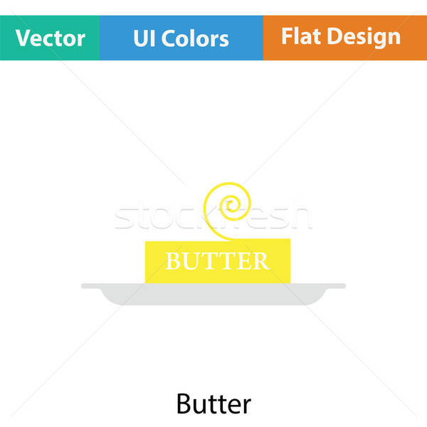 バター アイコン 色 デザイン 食品 背景 ストックフォト © angelp