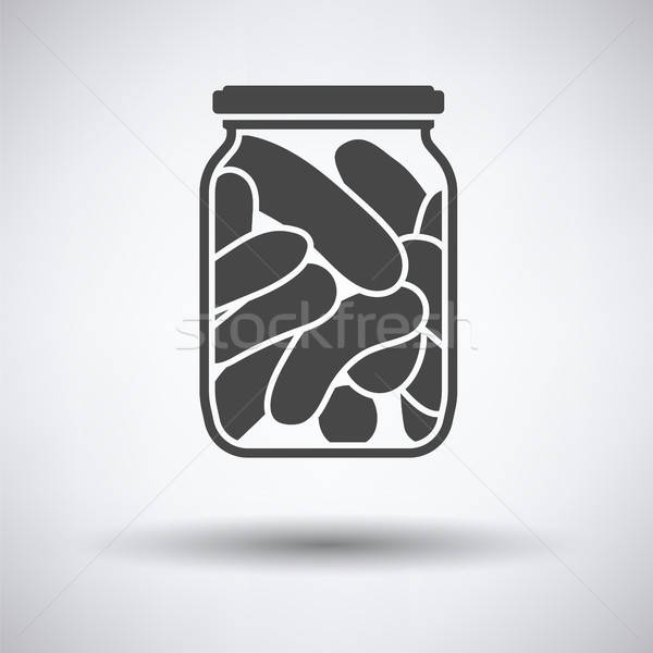 Canned cucumbers icon Stock photo © angelp