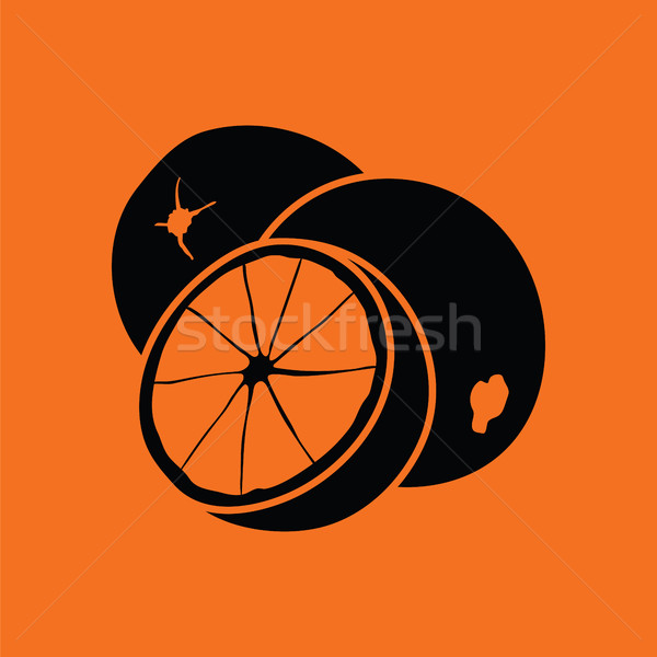 Orange icon Stock photo © angelp