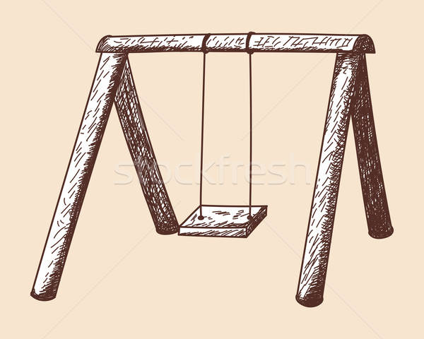 Swing sketch Stock photo © angelp