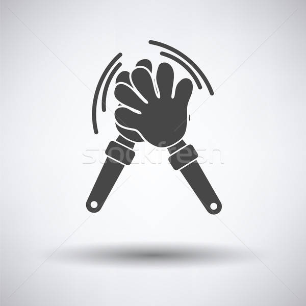 Football fans clap hand toy icon Stock photo © angelp