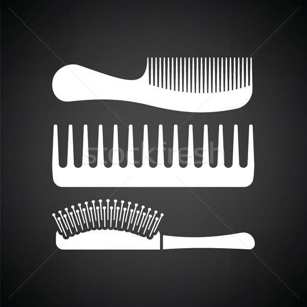 Stock photo: Hairbrush icon