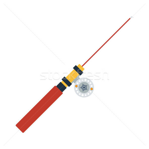 Icon of Fishing winter tackle  Stock photo © angelp