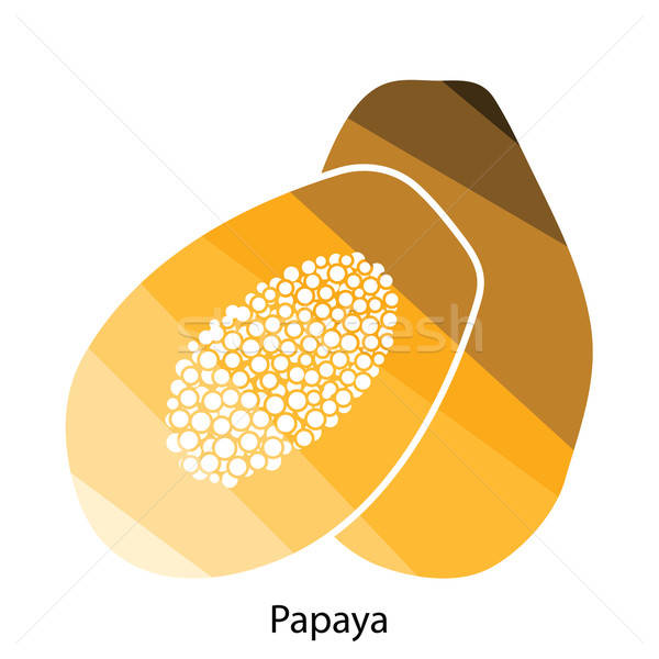 Papaya icon Stock photo © angelp