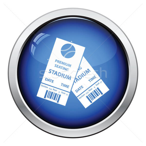 Stock photo: Baseball tickets icon