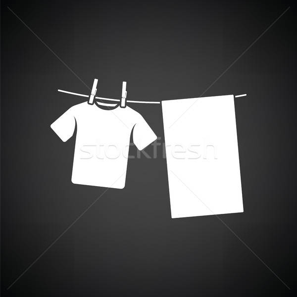 Drying linen icon Stock photo © angelp