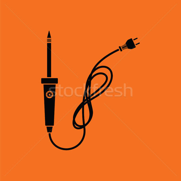 Soldering iron icon Stock photo © angelp