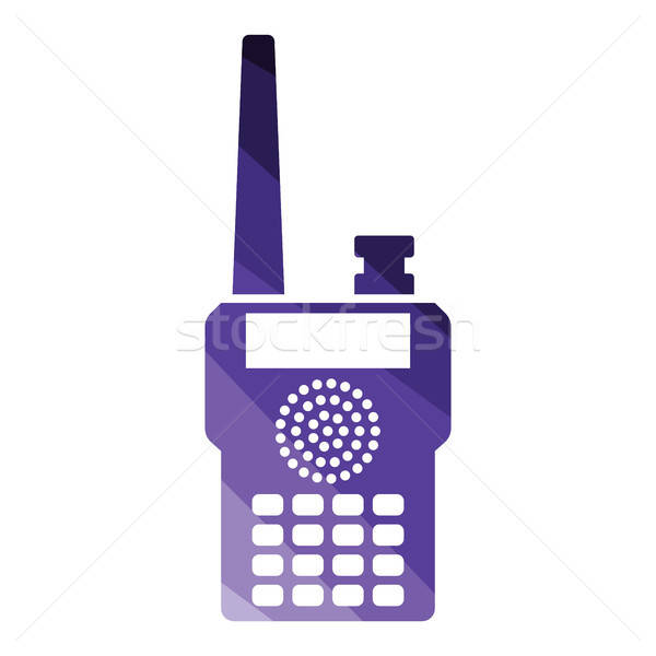 Portable radio icon Stock photo © angelp