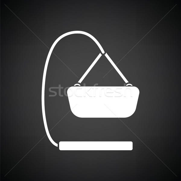 Stock photo: Baby hanged cradle ico