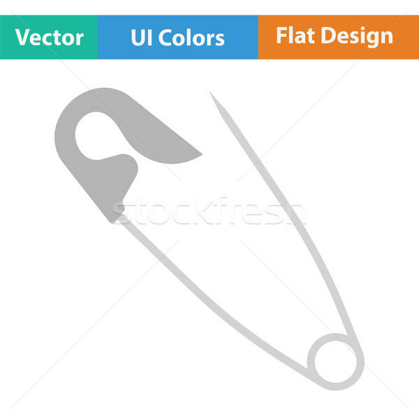 Tailor safety pin icon Stock photo © angelp
