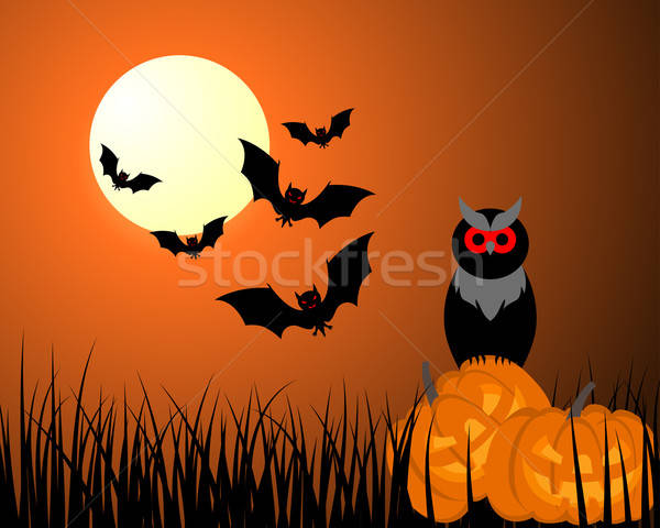 Happy halloween card Stock photo © angelp