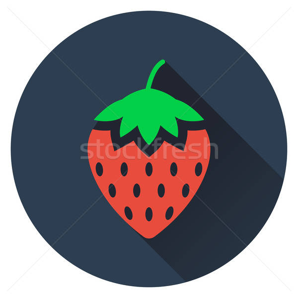 Strawberry icon Stock photo © angelp