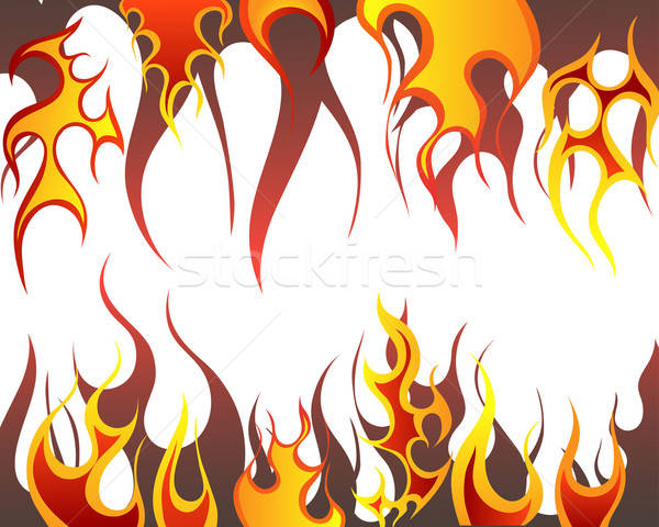 火災 インフェルノ ベクトル デザイン にログイン 黒 ストックフォト © angelp