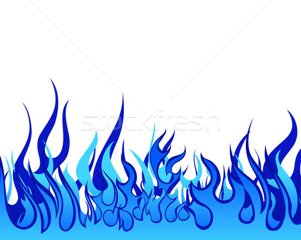 Yangın cehennem vektör dizayn imzalamak siyah Stok fotoğraf © angelp