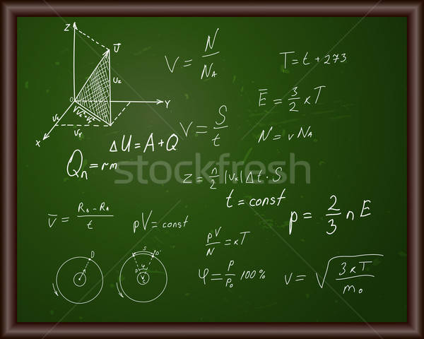 Tafel Formeln eps 10 Transparenz Lehrer Stock foto © angelp