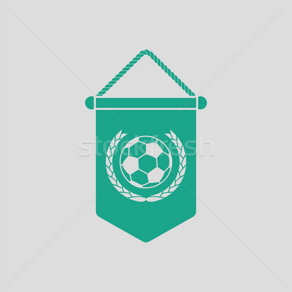 Football pennant icon Stock photo © angelp