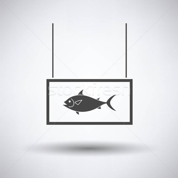 Fish market department icon Stock photo © angelp