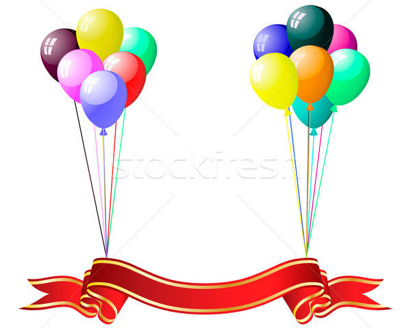 colourful balloons with glare Stock photo © angelp