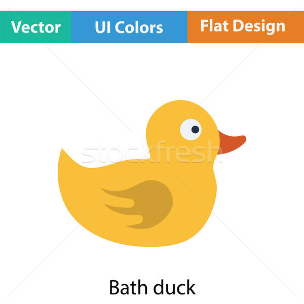 Bath duck icon Stock photo © angelp