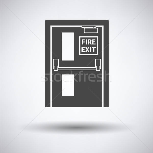 Stock photo: Fire exit door icon