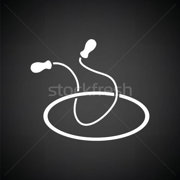 Jump rope and hoop icon Stock photo © angelp