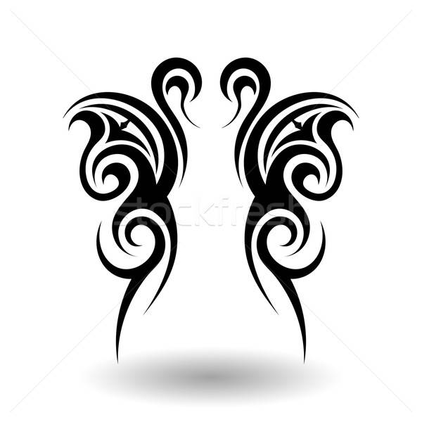 Hand Drawn Tribal Tattoo Stock photo © angelp