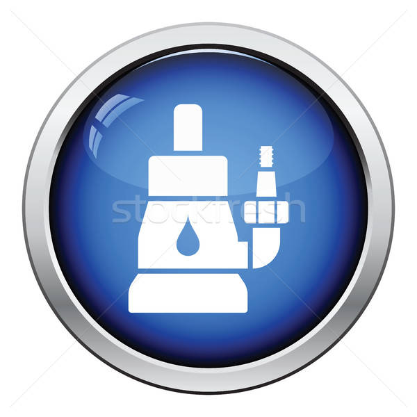 Water pompen icon glanzend knop ontwerp Stockfoto © angelp