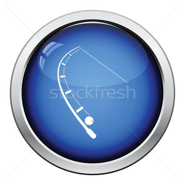 Icon of curved fishing tackle Stock photo © angelp