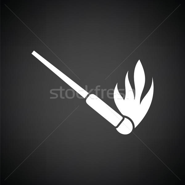 Burning matchstik icon Stock photo © angelp