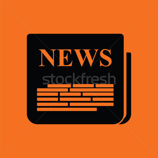 Newspaper icon Stock photo © angelp