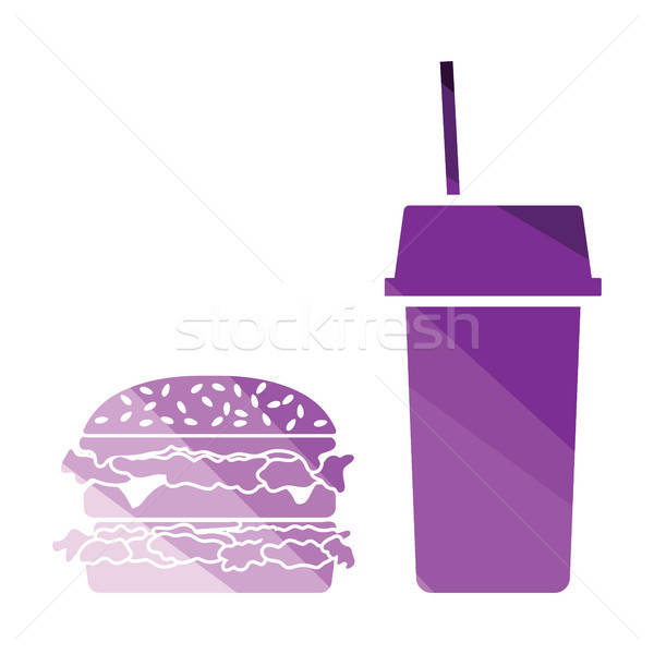 Stock photo: Fast food icon