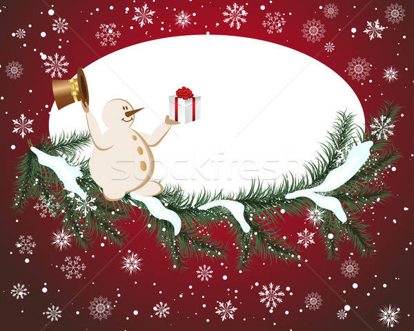 Christmas eps 10 doorzichtigheid boom gelukkig Stockfoto © angelp