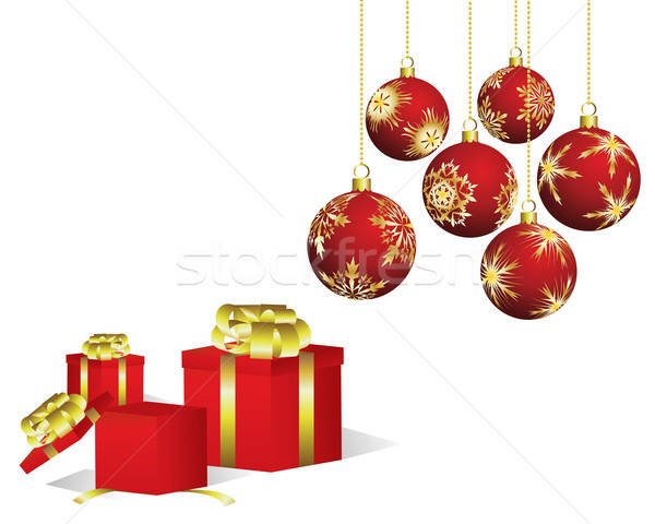 Karácsony gyönyörű vektor új év terv természet Stock fotó © angelp