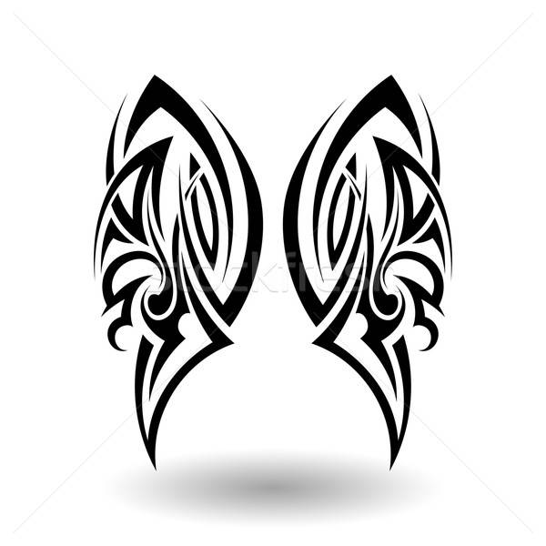 Hand Drawn Tribal Tattoo Stock photo © angelp