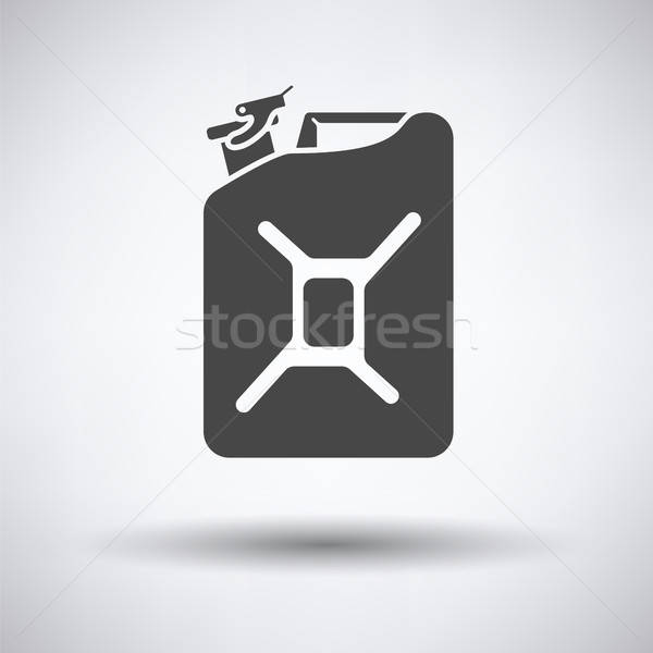 Brandstof icon grijs energie kleur macht Stockfoto © angelp