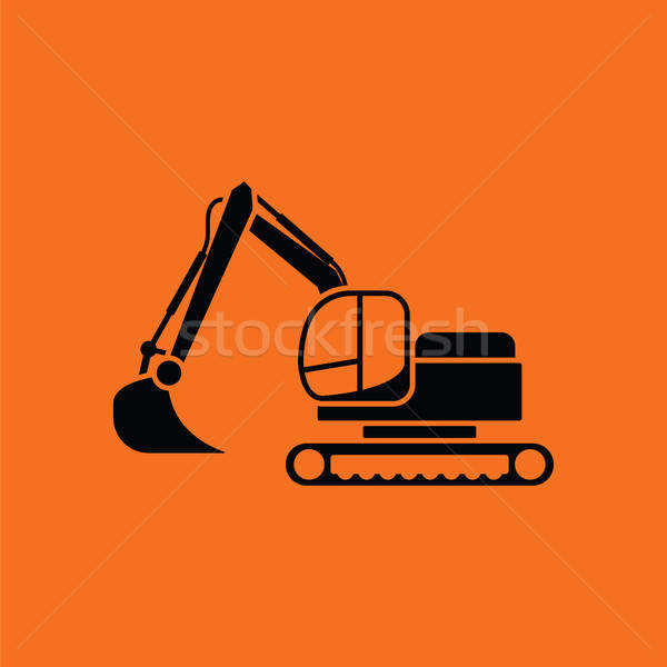 Icon of construction excavator Stock photo © angelp