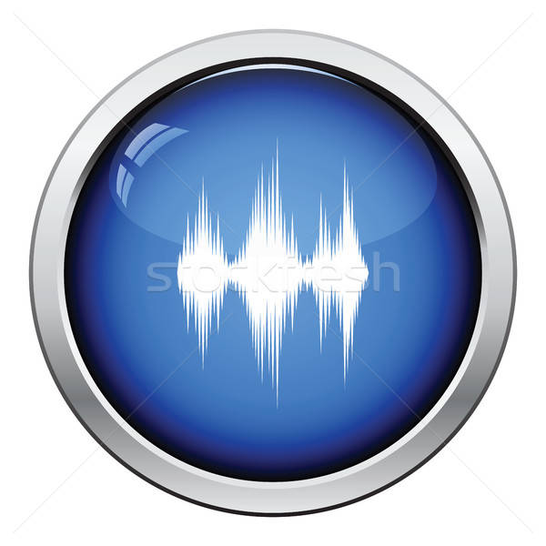 Musique égaliseur icône bouton design [[stock_photo]] © angelp