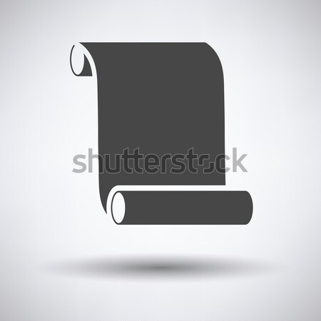 Doek scroll icon grijs ruimte kleur Stockfoto © angelp