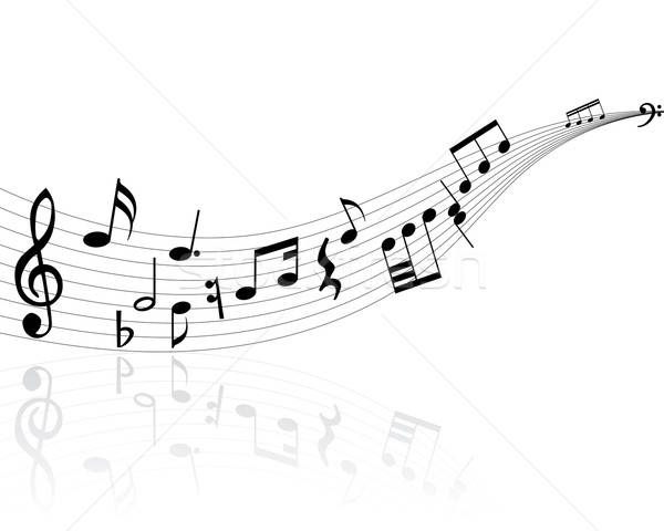 musical notes Stock photo © angelp